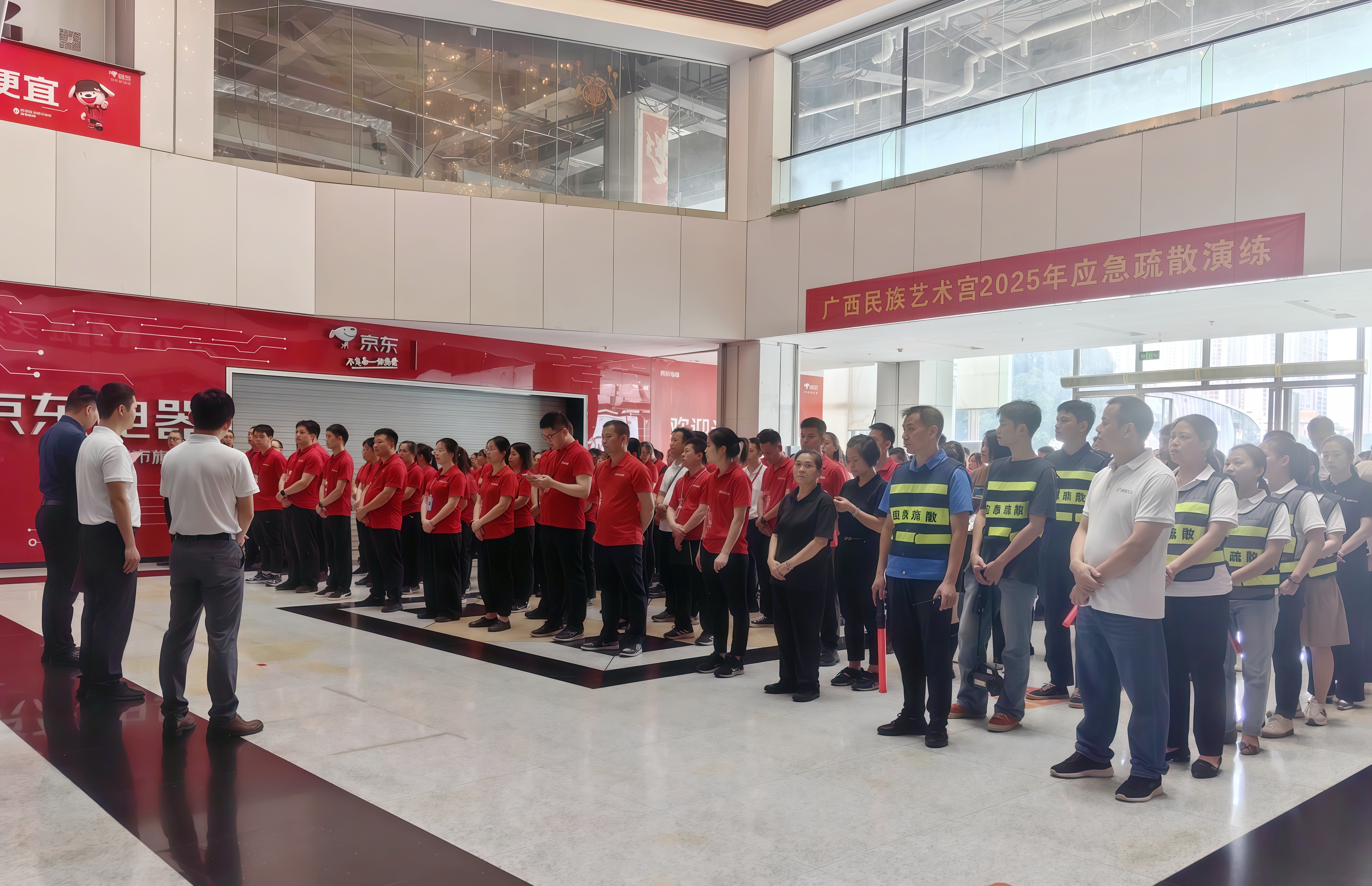 防患于未“燃”!韵阳文化公司开展广西民族艺术宫应急疏散演练